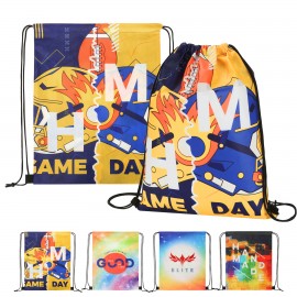 Logo Branded Sublimated RPET Non-Woven Drawstring Backpack