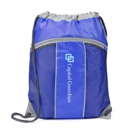 The Leader Drawstring Bag - Royal Blue with Logo  The Leader Drawstring Bag - Royal Blue with Logo