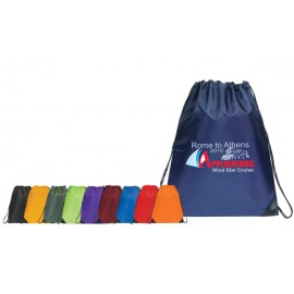 Economy Drawstring Backpack with Logo