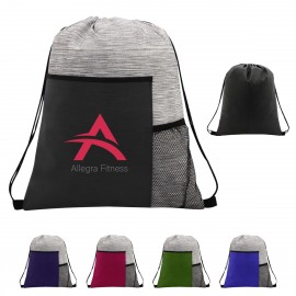 Portage Non-woven Drawstring Bag with Logo