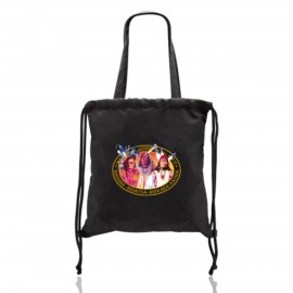 Drawstring Milan Suede Backpacks with Logo