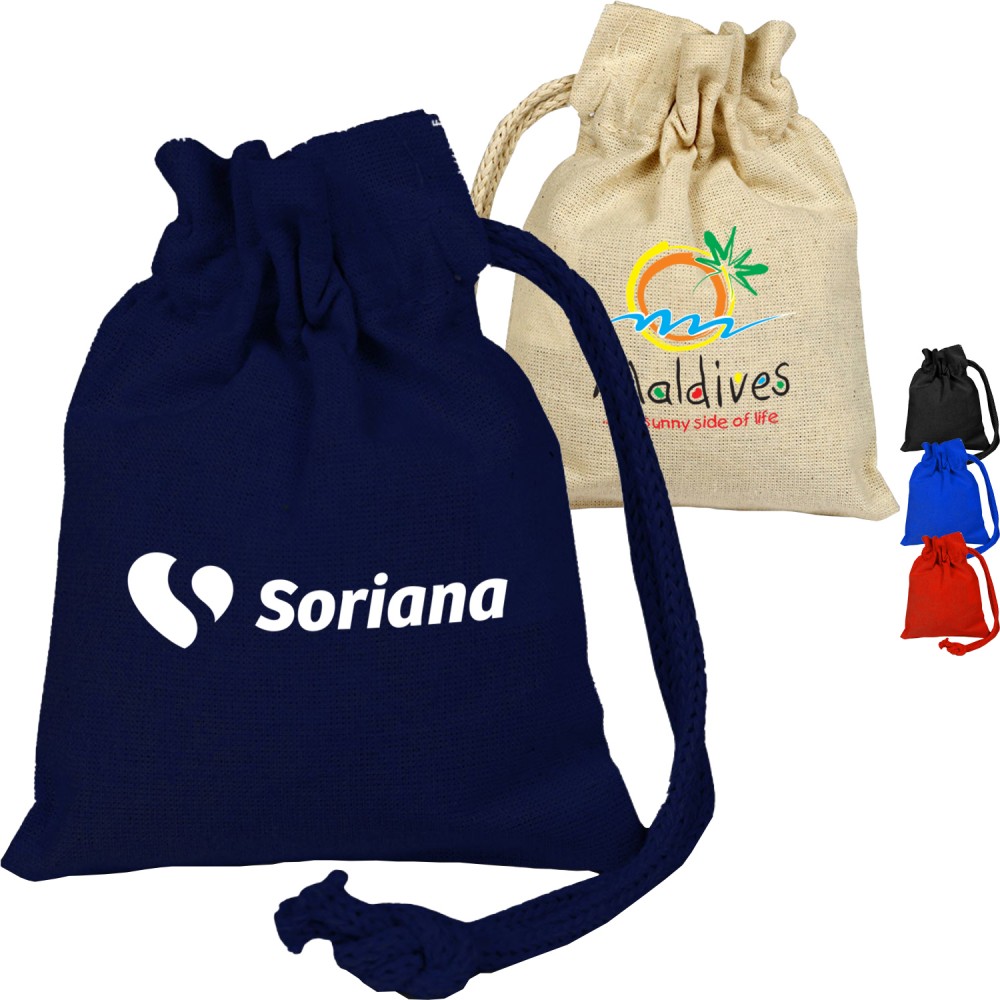 Personalized 100% Cotton canvas Sheeting Coin Drawstring Bag USA Decorated (4" x 5") Personalized 100% Cotton canvas Sheeting Coin Drawstring Bag USA Decorated (4" x 5")