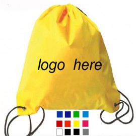 Polyester Drawstring Backpack with Logo  Polyester Drawstring Backpack with Logo