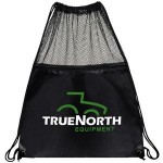 Nylon Drawstring Mesh Tote Bag with Logo