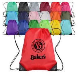 Promotional Custom Small Polyester Drawstring Backpack