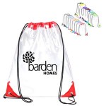 Promotional Clear Drawstring Cinch Backpack - 14" X 17"