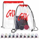 Promotional Clear PVC Drawstring Backpack