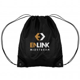 Customized 210D Polyester Drawstring Backpack 14.5" x 17.5"