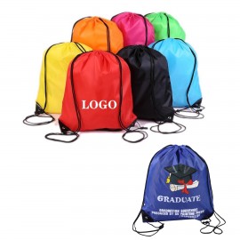 Polyester Drawstring Backpack with Logo  Polyester Drawstring Backpack with Logo