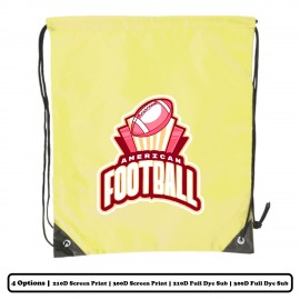 Single Color Standard Polyester Drawstring Bag with Logo