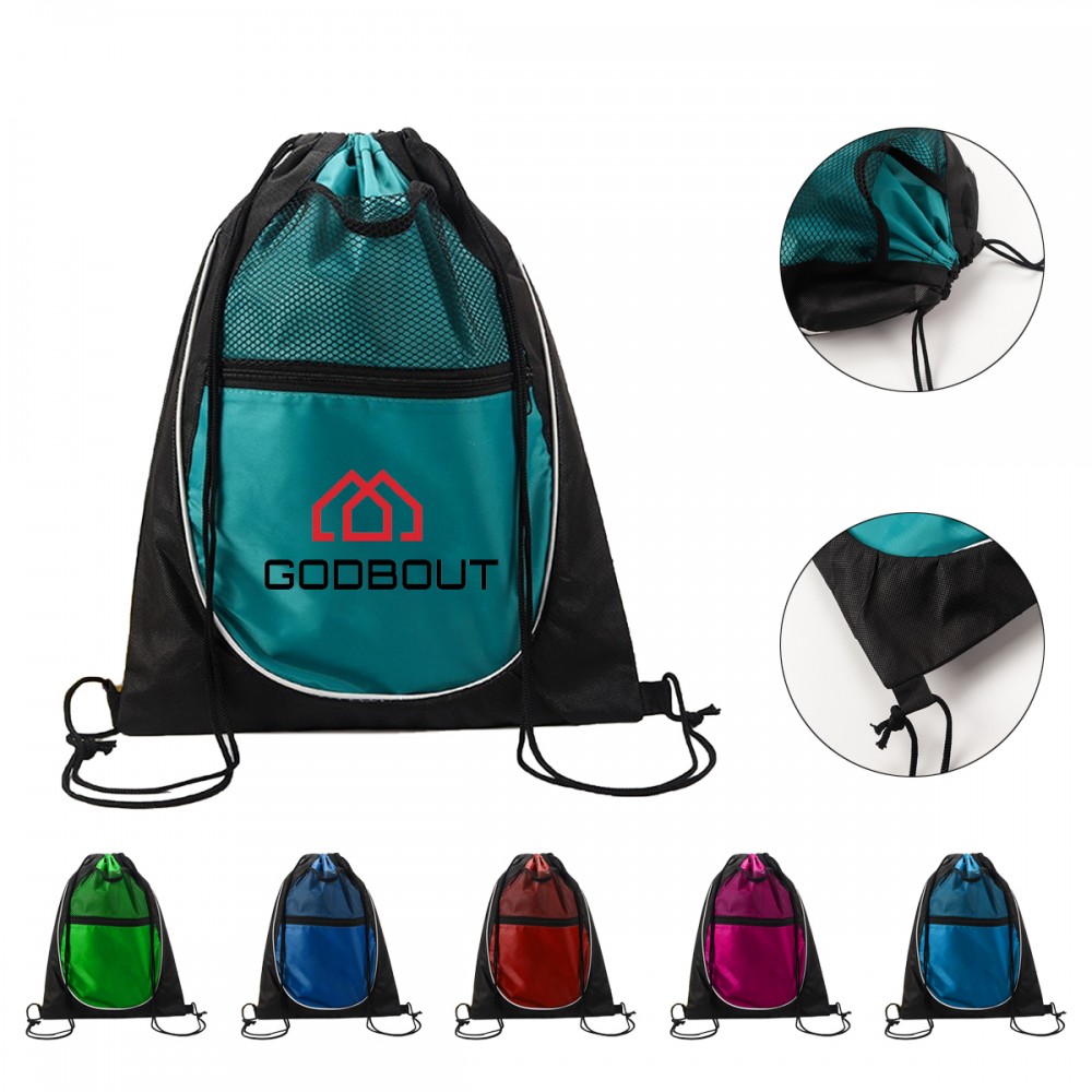 Customized Custom Locker Polypropylene Drawstring Cinch Backpacks