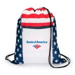 Personalized Patriotic Drawstring Backpack