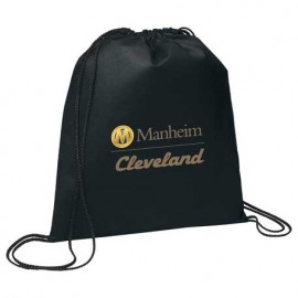 Custom Evergreen Non-Woven Drawstring Bag