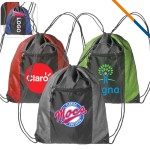 Curvo Drawstring Backpacks with Logo