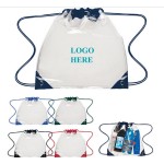 Clear PVC Drawstring Backpack with Logo