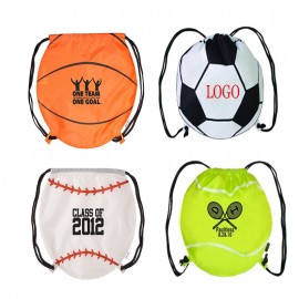 Promotional Ball Shaped Drawstring Backpack