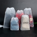 Matte Waterproof Drawstring Bag with Logo