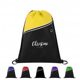 Customized Two Tone Non-Woven Drawstring Backpack