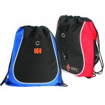 Personalized 600D Polyester Drawstring Backpack w/ Heavy Vinyl Backing