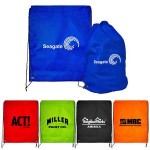 Logo Branded Drawstring Backpack