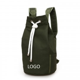 Canvas Drawstring Backpack with Logo  Canvas Drawstring Backpack with Logo