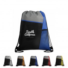 Customized Three Tone Non-Woven Drawstring Backpack