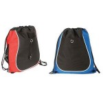 14 1/2" Drawstring Polyester Backpack with Logo