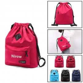 Personalized Nylon Drawstring Backpack