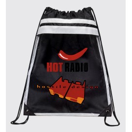 Custom Ever Clear Drawstring Duffle Bag