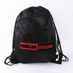 Logo Branded 210D Polyester Sports Backpack Drawstring Bag- Backpacks