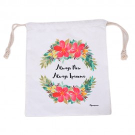 Cotton Canvas Drawstring Bag with Logo  Cotton Canvas Drawstring Bag with Logo