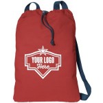 Canvas Cinch Pack Custom Embroidered