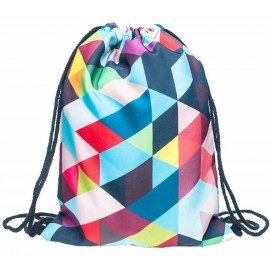 Drawstring Backpack With Full Color Sublimation Cinch Sports Bag with Logo