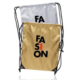 Logo Branded Urban Shiny Drawstring Bags