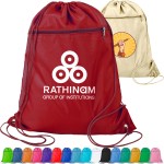Promotional Polyester Drawstring Bag USA Decorated (15" x 18.75")