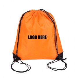 210D Polyester Drawstring Backpack with Logo