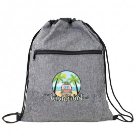 Heather Gray Drawstring with Logo  Heather Gray Drawstring with Logo