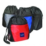 Nylon Drawstring Backpack (14 1/2"x17"x6") with Logo