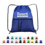 Half Time Mesh Drawstring Sportpack with Logo