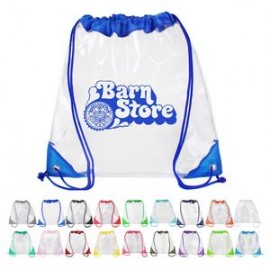 Promotional Clear Drawstring Backpack