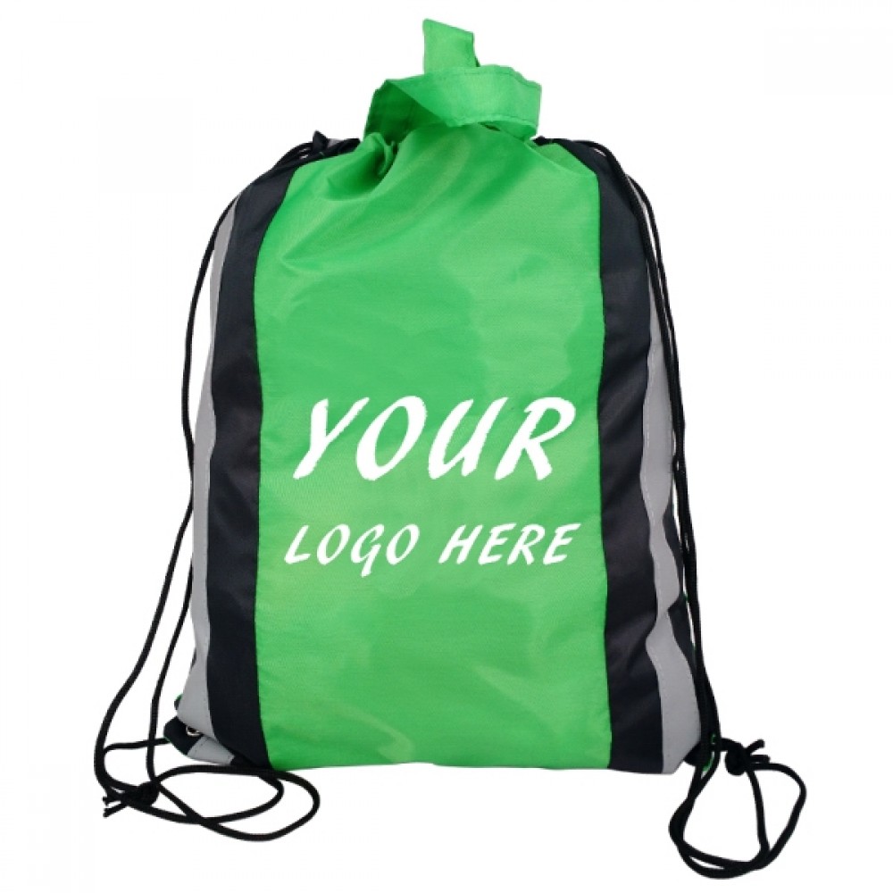 Safety Drawstring Backpacks with Logo