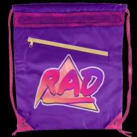 Full Dye Sublimation Mesh Top Border Polyester Drawstring Bag with Logo