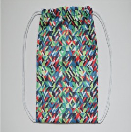 Logo Branded 17'' Full Dye Sublimation Premium Quality Drawstring Bag  Logo Branded 17