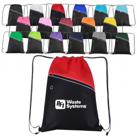 Non-Woven Two-Tone Sports Pack with Logo