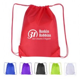 Logo Branded Polyester Drawstring Sports Backpack with Reinforced Corners  Logo Branded Polyester Drawstring Sports Backpack with Reinforced Corners