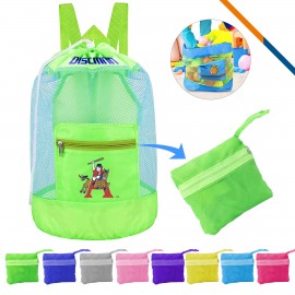 Esun Mesh Beach Backpack with Logo  Esun Mesh Beach Backpack with Logo