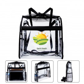 Custom Ramsey Clear Drawstring Backpack  Custom Ramsey Clear Drawstring Backpack