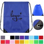 Customized 210d Polyester Waterproof Gym Drawstring Backpacks