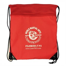 Promotional Zip Pouch Drawstring Mesh Backpack