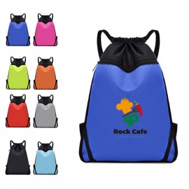 Durable Drawstring Backpack Gym Bag with Logo